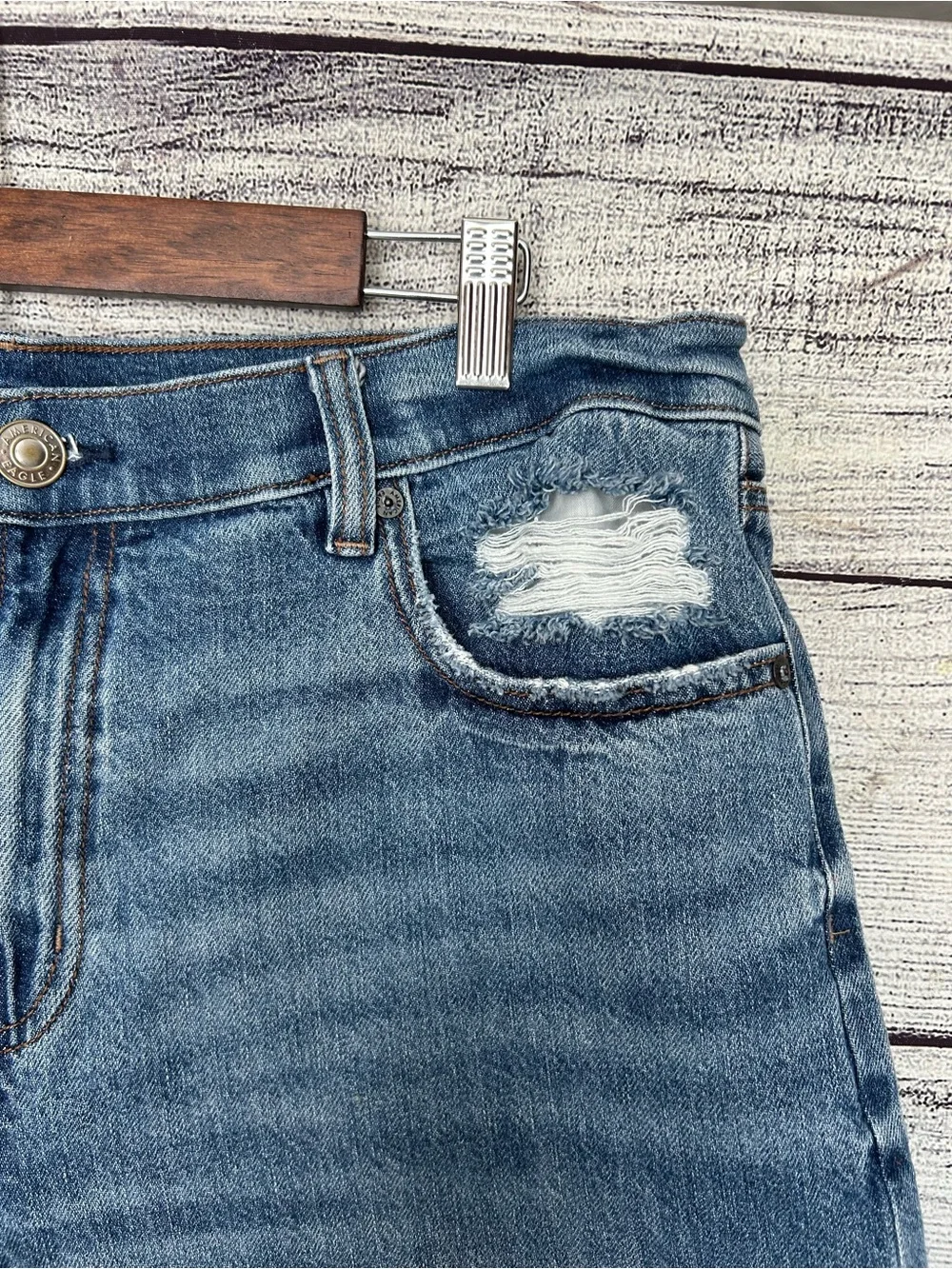 American Eagle ‘90s Boyfriend Bermuda denim short jorts size 16